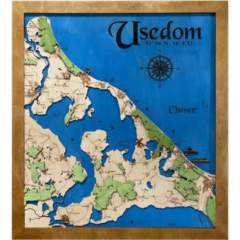 Holzkarte SylStandardrahmen